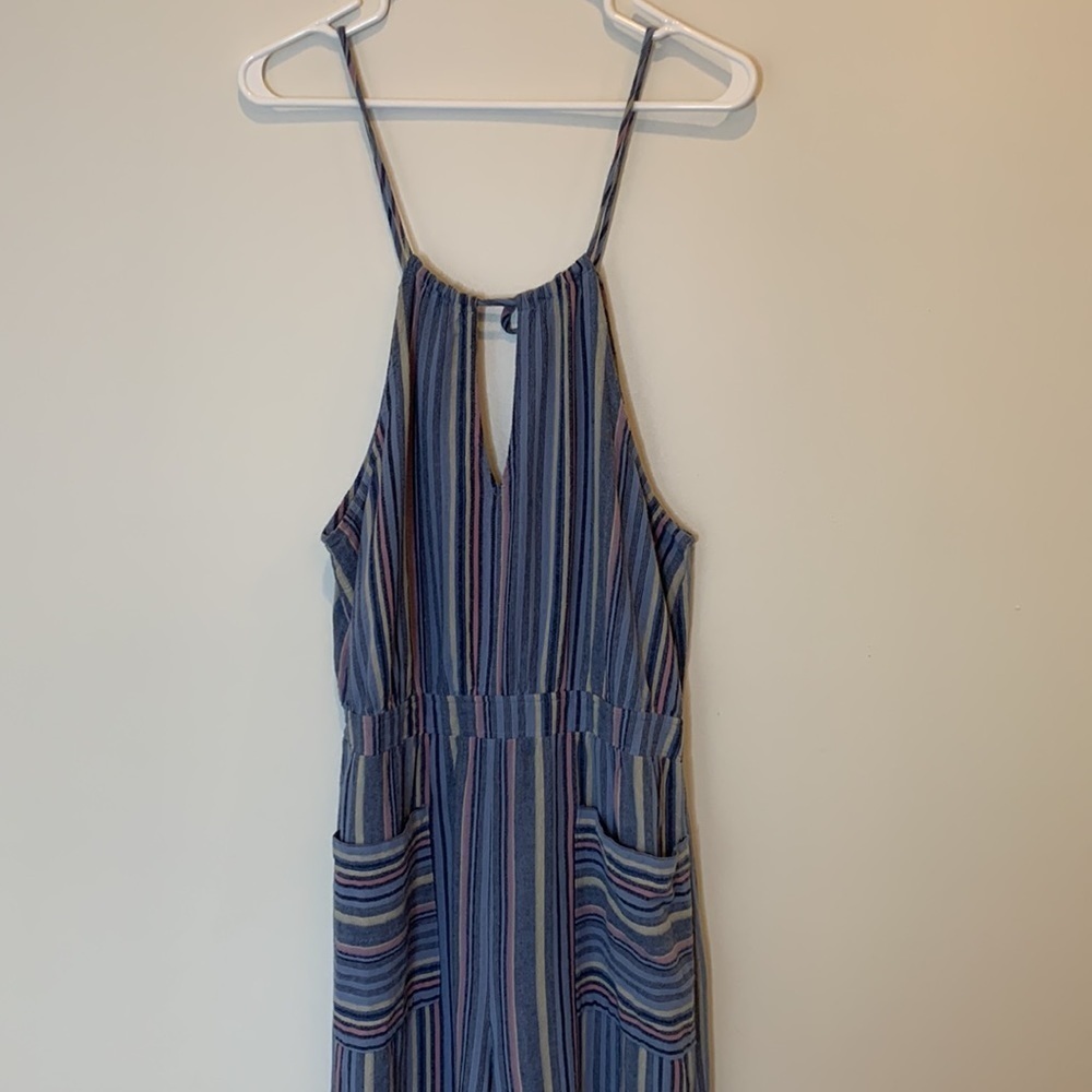 Universal Thread, Capri Length Blue Stripe Spaghe… - image 4